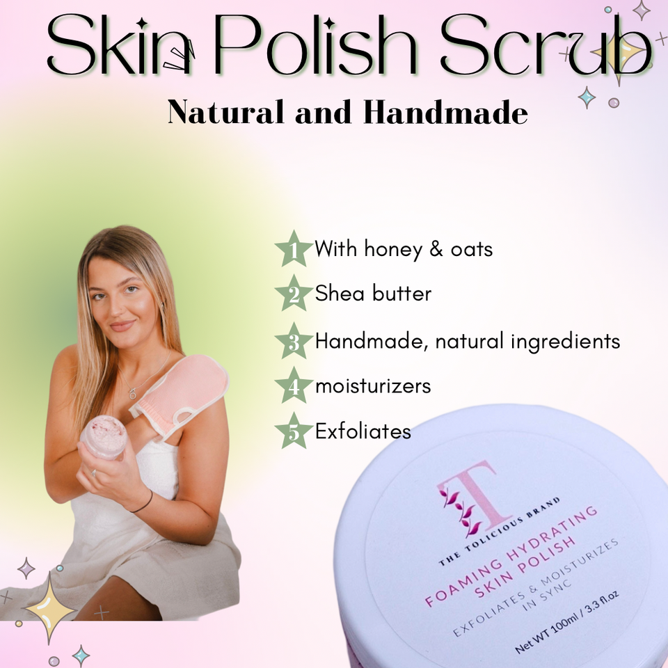 Foaming Skin Polish Scrub With Exfoliating &amp; Moisturizing Effect.