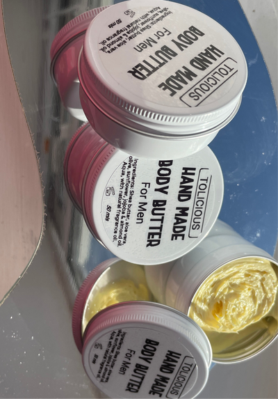 Handmade Body Butter For Men by Tolicious®️ Brand.