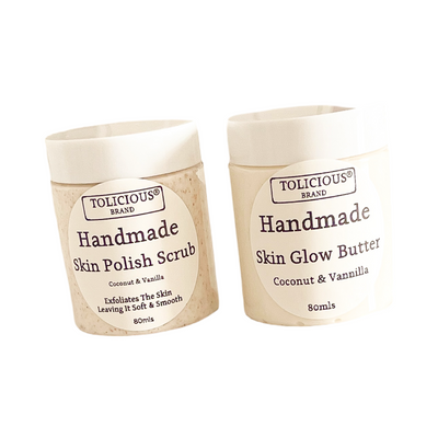 Foaming Skin Polish Scrub With Exfoliating and Moisturizing Effect From Tolicious Brand. Handmade In The UK  Skin Care Brand