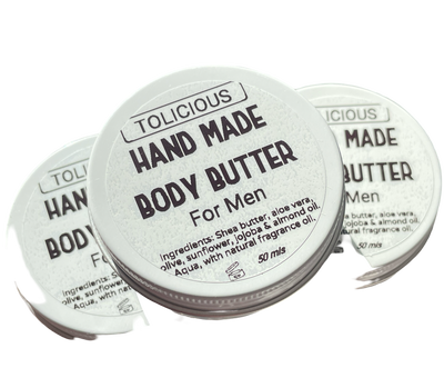 Handmade Body Butter For Men by Tolicious®️ Brand.
