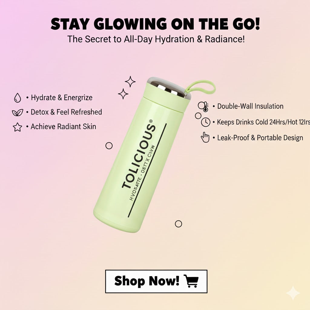 Tolicious Hydration Water Bottle for Wellness & Fitness