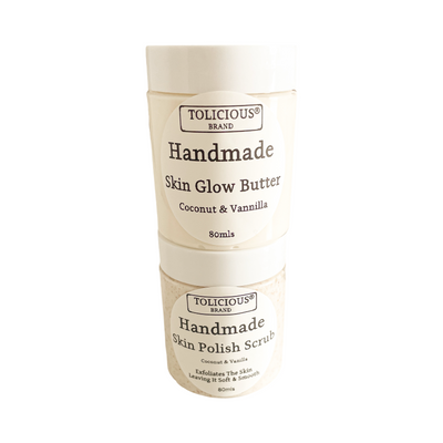 Foaming Skin Polish Scrub With Exfoliating and Moisturizing Effect From Tolicious Brand. Handmade In The UK  Skin Care Brand