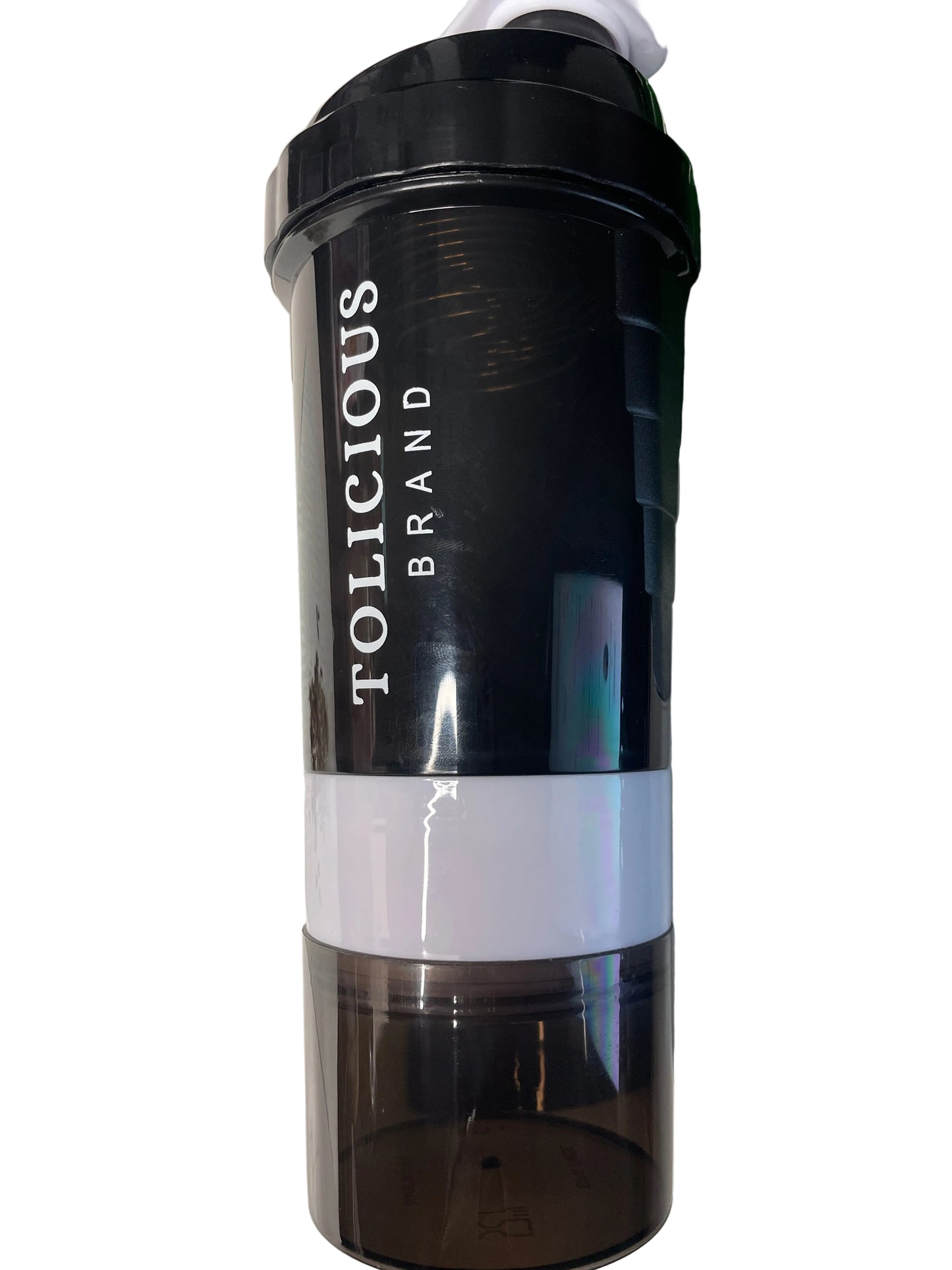 Multi-Layer Shaker Bottle. For Wellness Supplements & Powder