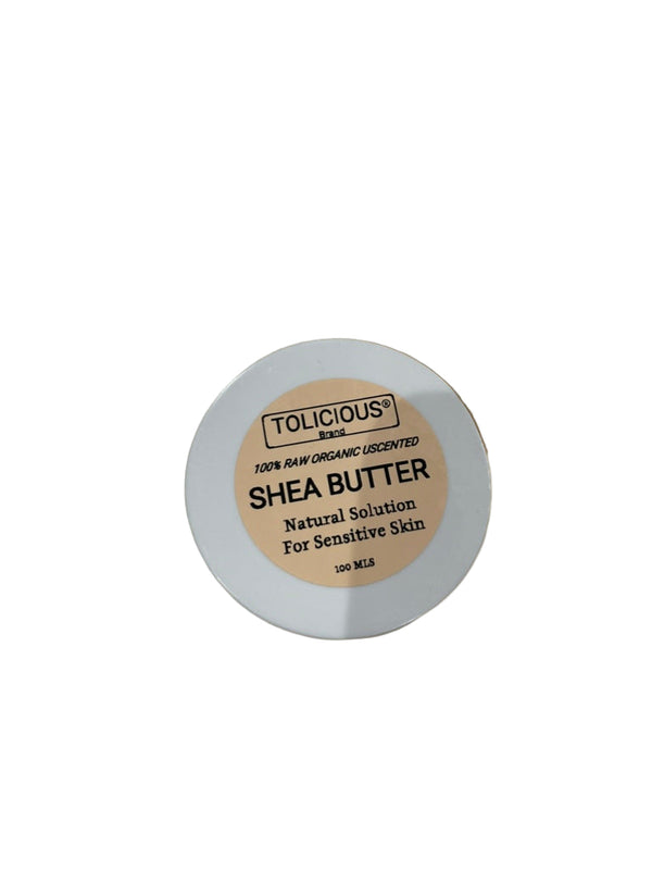 Organic raw unscented unrefined white shea butter. 100g