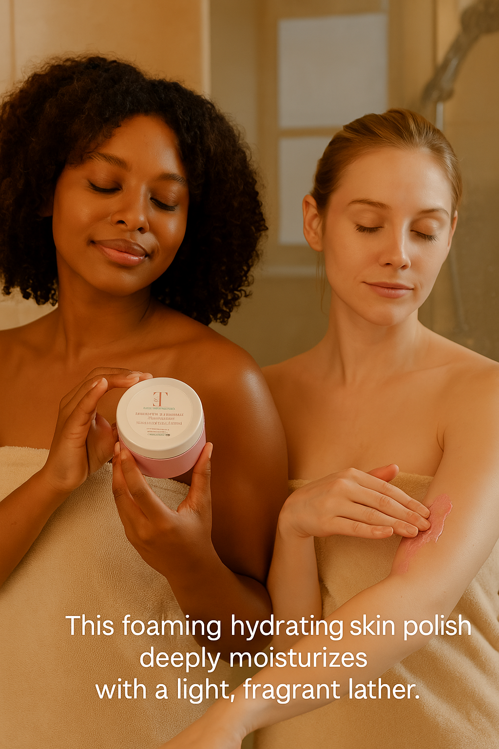 Foaming Skin Polish Scrub With Exfoliating and Moisturizing Effect From Tolicious Brand. Handmade In The UK  Skin Care Brand