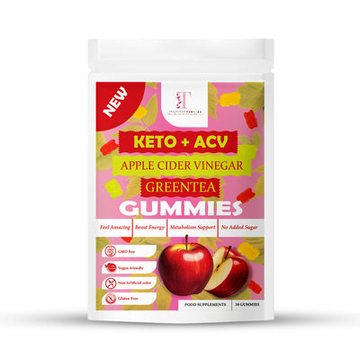 Keto + ACV Gummies Infused With Green Tea Only 1 Pack