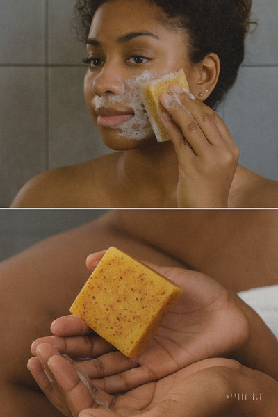 Turmeric & Kojic Acid Soap – Brightening Face & Body Bar with Vitamin C, Collagen & Shea Butter